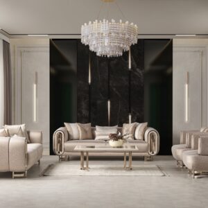 modern European sofa set Chicago showroom luxury design USA shipping