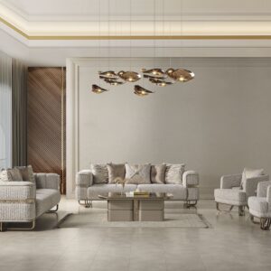 modern European living room furniture Pera sofa set with armchairs premium design