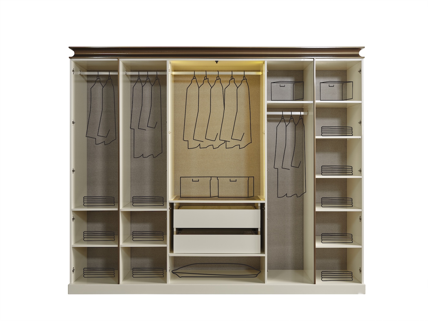 modern European bedroom furniture Piano set with upholstered bed and storage